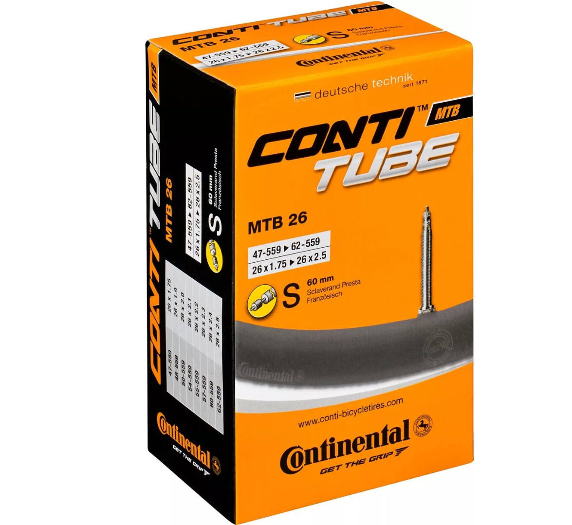 

Камера Continental MTB 26x1.75-2.5, Presta 42 мм
