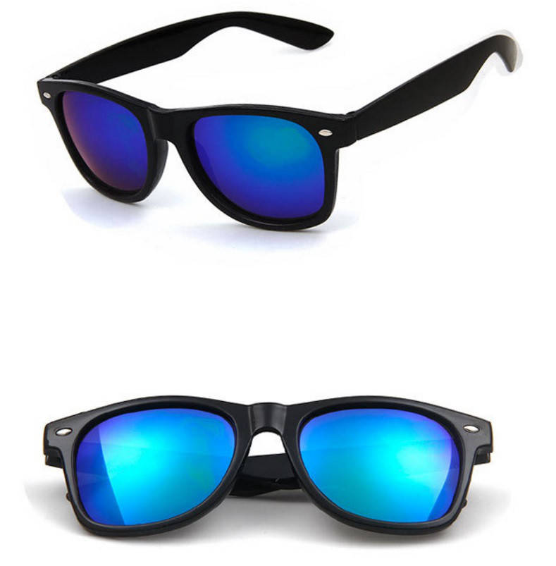 

Очки солнцезащитные Сolorful зеркальные форма Wayfarer RB2140 зеленые зеркалки, Черный