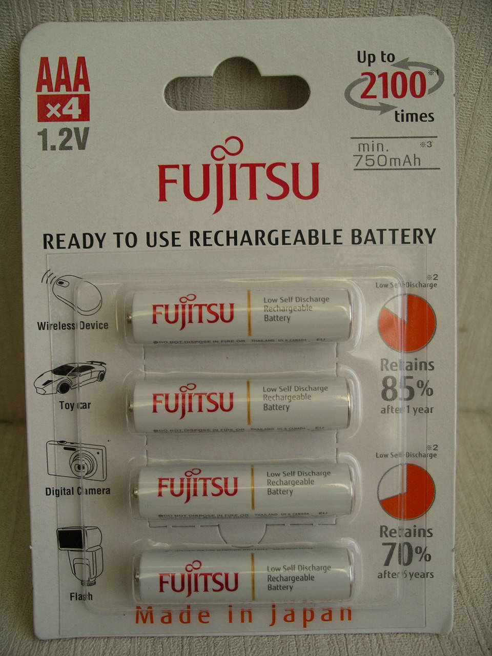 

Аккумулятор Fujitsu AAA 800 mAh Ni-Mh цена за блистер