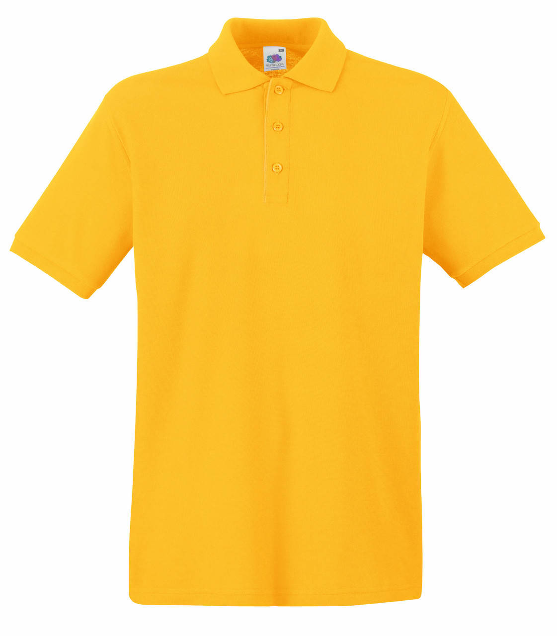 

Мужское Поло Премиум Fruit of the loom Солнечно-жёлтое 63-218-34 XXL