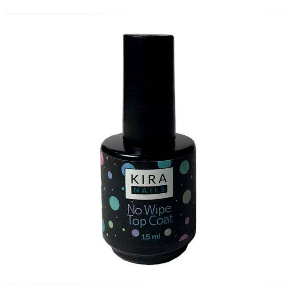 

Kira NO Wipe Top Coat - закрепитель для гель-лака БЕЗ липкого слоя, 15 мл
