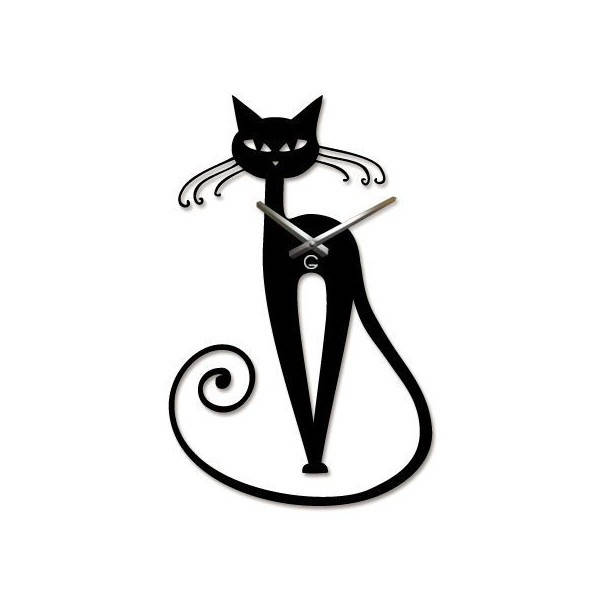 

Часы настенные Черная кошка