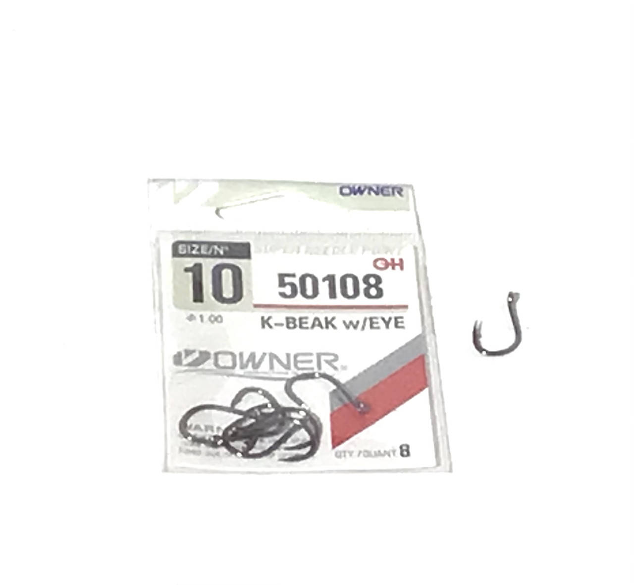 

Крючки OWNER K-BEAK W/EYE 50108 10