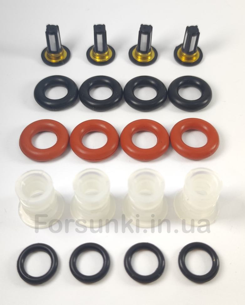 

Ремкомплект на 4 форсунки HONDA ACCORD 2.0 - 2.4 16450RAAA01 16450RBB003