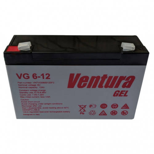 

Аккумулятор гелевый Ventura VG 6-12 6V 12Ah
