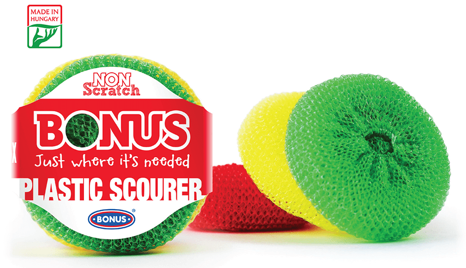 

Скребок пластиковый Bonus B095 Plastic Scrubber 3шт, Разные цвета