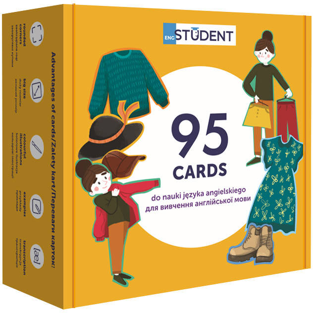 

Картки для вивчення англійської для школярів - Мій зовнішній вигляд + аудіо