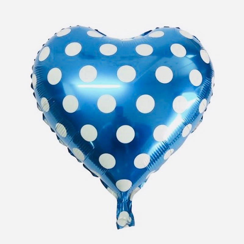 

Шар фольгированый "Heart" голубое (9036-1-1, 1/5000/50, 47 диаметр), Голубой