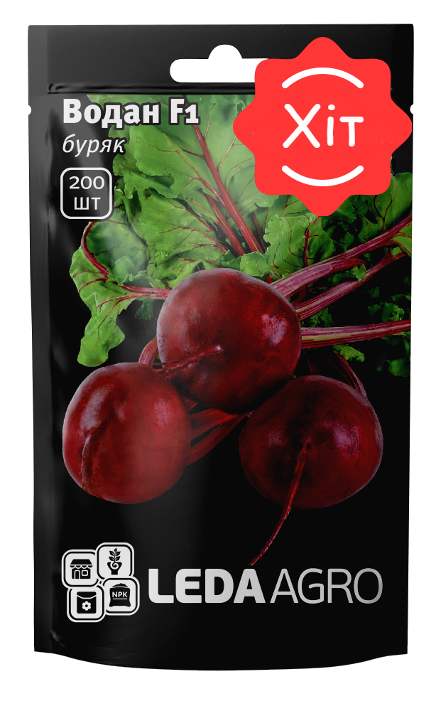 

Водан F1 200 шт Leda Agro Буряк столовий Насіння (Свекла столовая Семена)