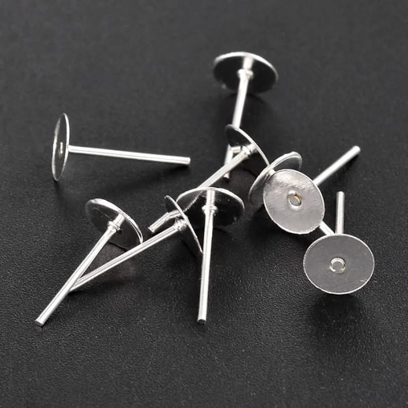 

Основа сережек Пусеты 12х8 мм 10 шт (5 пар) Сталь, Серый