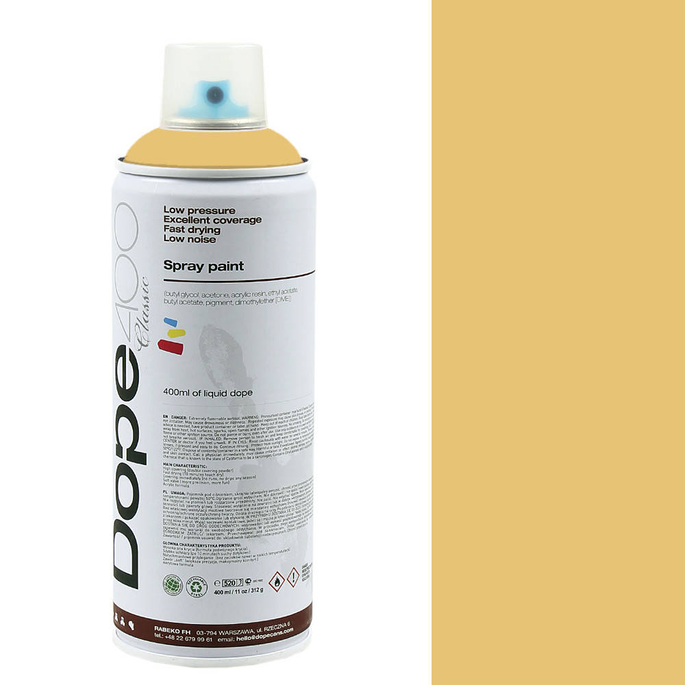 

Аэрозольная краска Dope D-100 Cocoa 400мл, Кофе с молоком