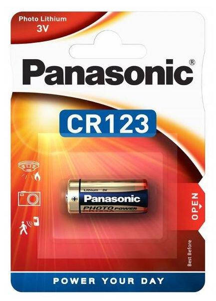 

Батарейка литиевая Panasonic Lithium Power CR123AL/1BP 3V блистер 1шт