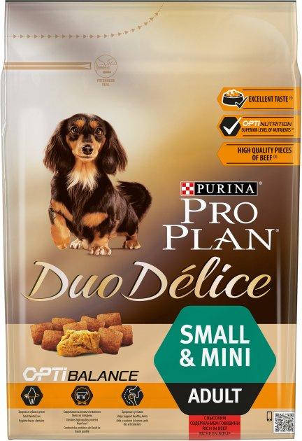 

Сухой корм для собак маленьких пород Purina ProPlan Duo Delice с говядиной 2,5кг