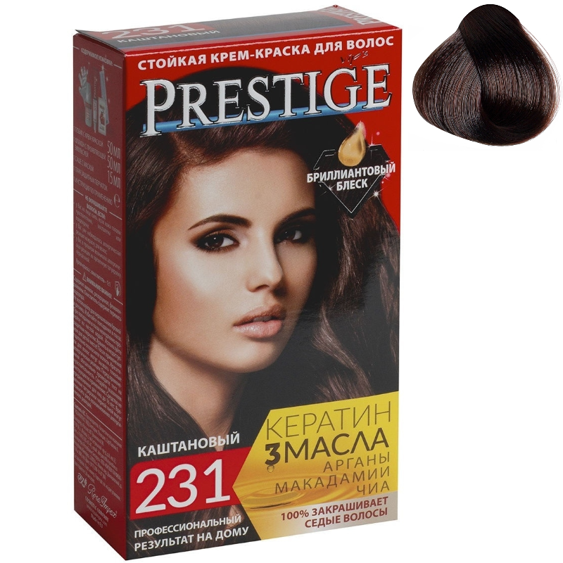 

Стойкая крем-краска для волос Vip's Prestige № 231