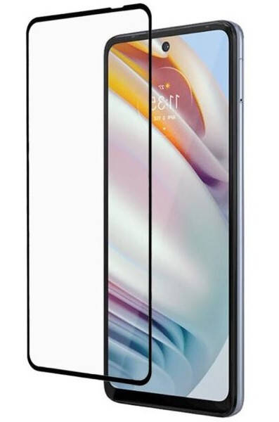 

9H защитное стекло 5D для Motorola G60 черное на весь экран с полной проклейкой, Черный