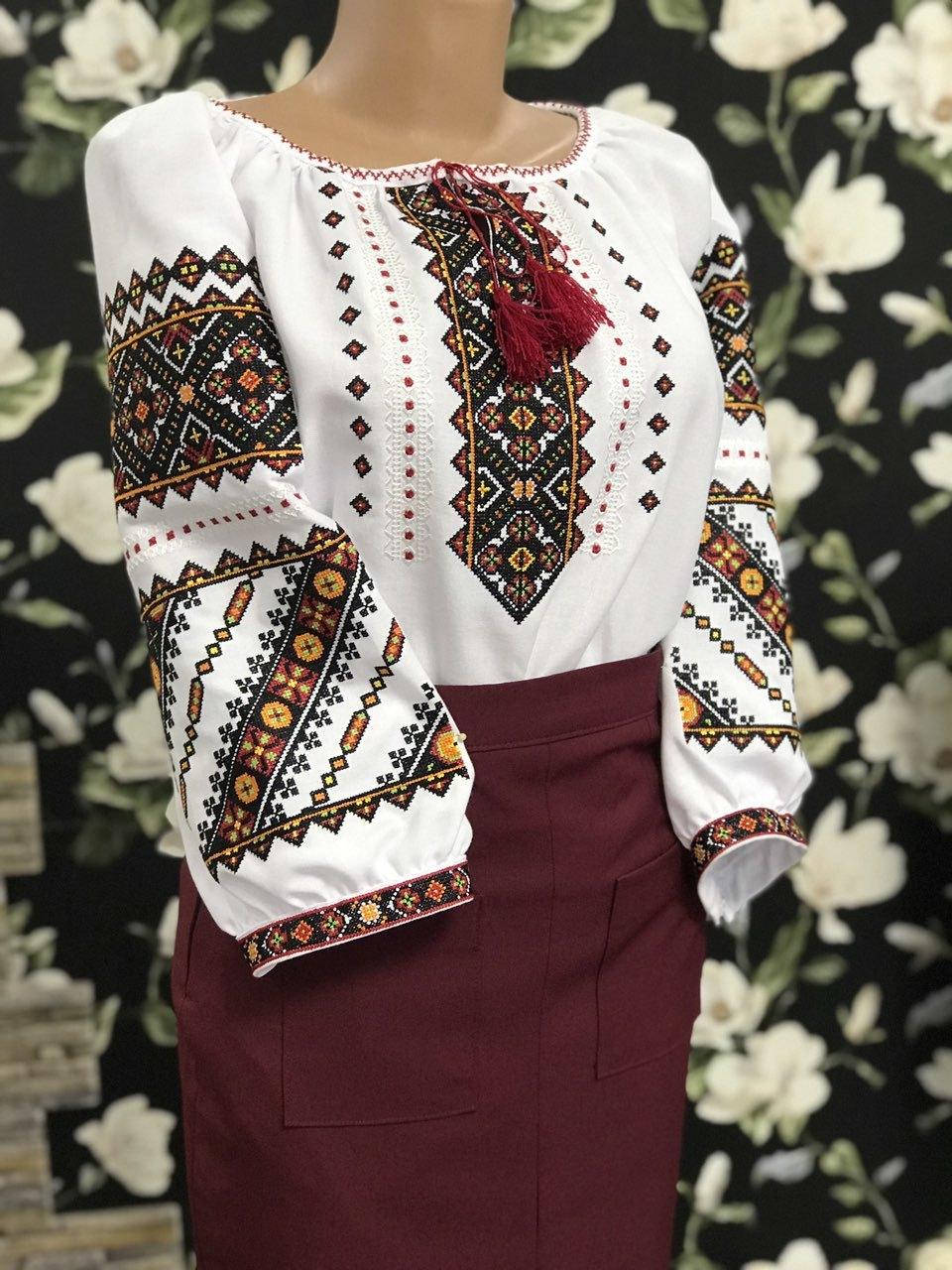 

Вишиванка, жіноча вишивана блузка (Арт. 02258)