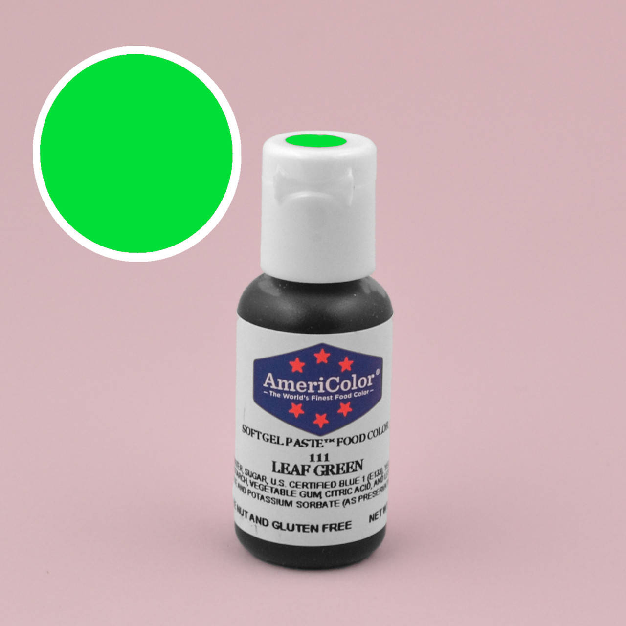 

Гелевая краска AmeriColor Зеленый лист/Leaf Green 21 гр