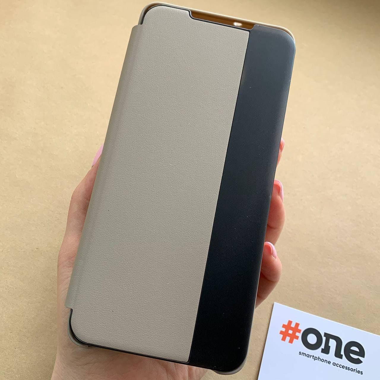 

Чехол книжка для Xiaomi Poco X3 Smart окошко функция подставки чехол книга на сяоми поко х3 бежевая, Бежевый