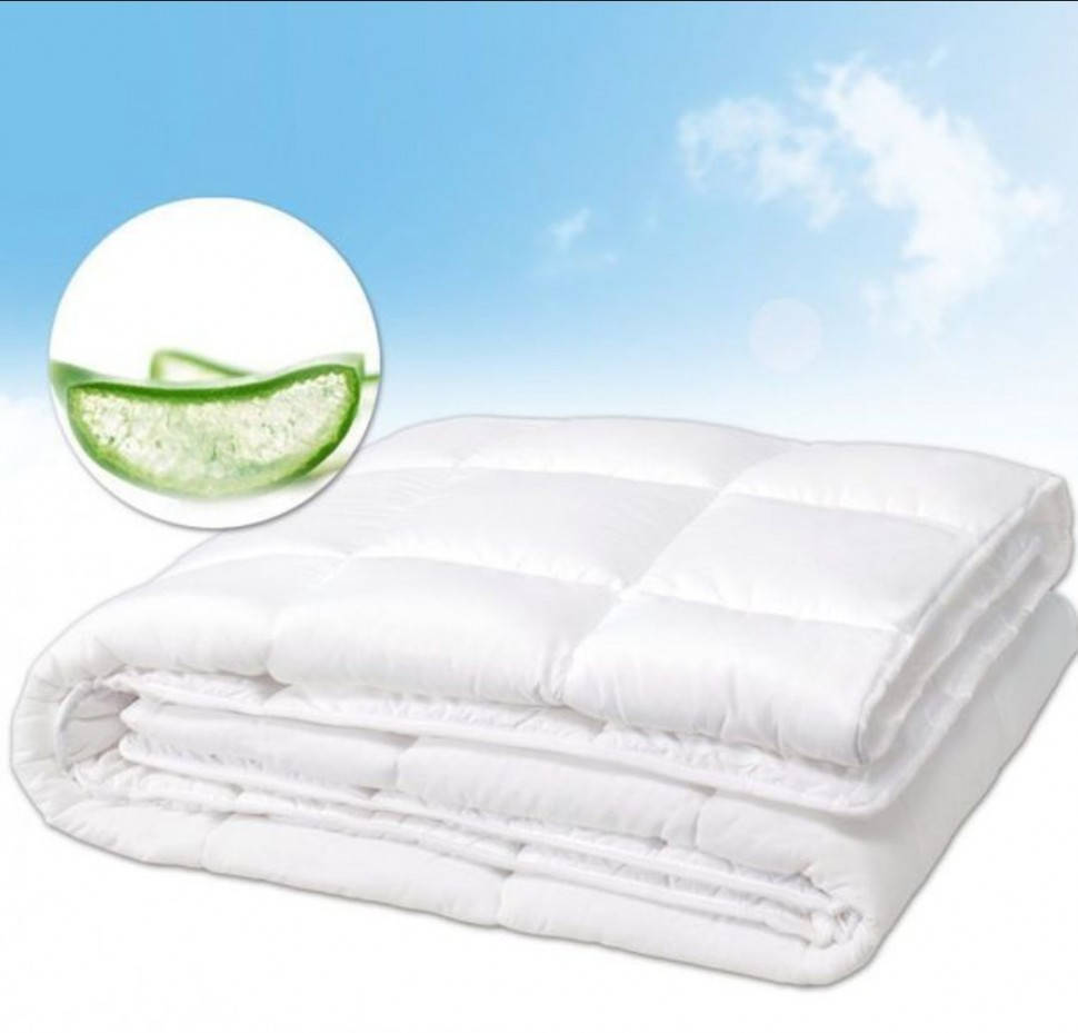 

Одеяло антиаллергенное Le Vele Aloe Vera Nano 155x215*2м Полуторное, Белый