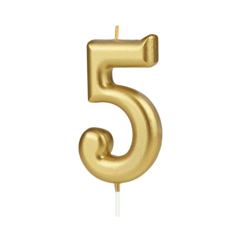 

Свічка Цифра золото 1,2,3,4,5,6,7,8,9,0 5
