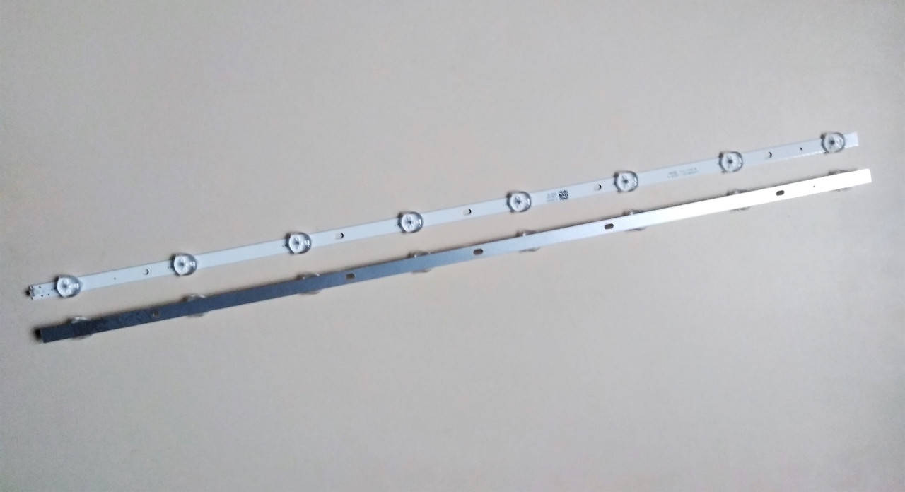 

LED планки для телевизора 61см 6В (8 светодиодов) узкая на алюминиевой основе