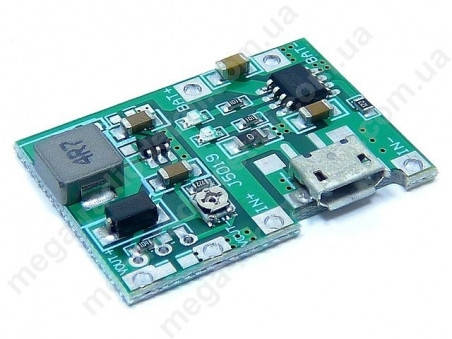 

Плата PowerBank 3.7v 1A в 4.5...27v (TC4056+MT3608) HW-357
