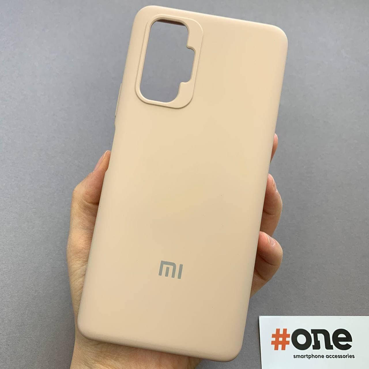 

Чехол для Xiaomi Redmi Note 10 Pro с микрофиброй силиконовый чехол на ксяоми сяоми нот 10 про бежевый SSD