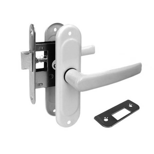 

Ручка дверная без фиксатора Птимаш ЗЩ-1.45 белый