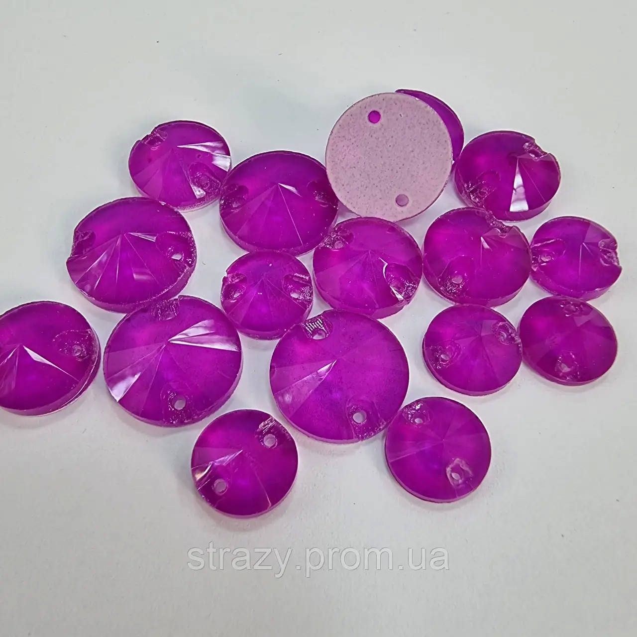 

Стрази пришивні кола 10мм Purple Neon економ