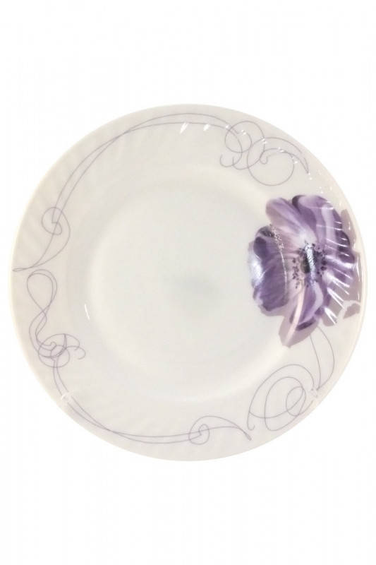 

Тарелка десертная Lorentso Purple flower HP-70-P 17,5 см, Белый