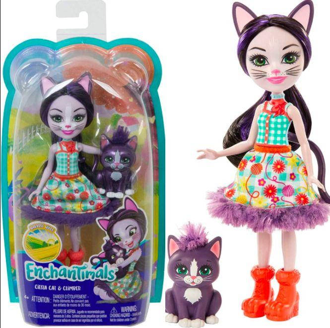 

Энчантималс Кукла Кошечка Сиеста и котенок Клаймбер Enchantimals Mattel