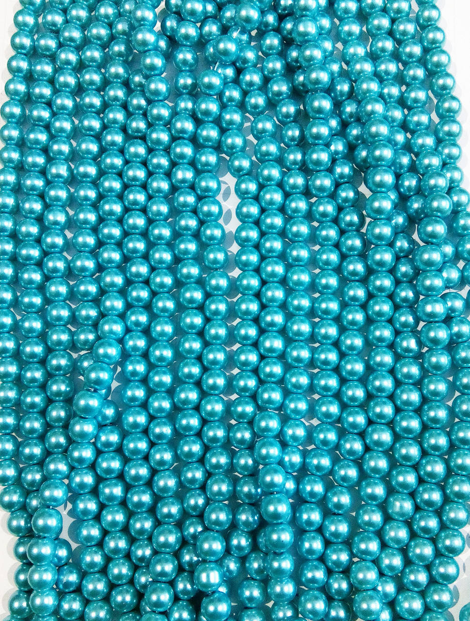 

Керамічні намистини, бірюзові 8 мм