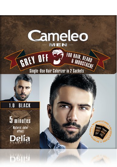 

Краска для усов и бороды Delia Cosmetics Cameleo Grey Off 4.0 средне-коричневый