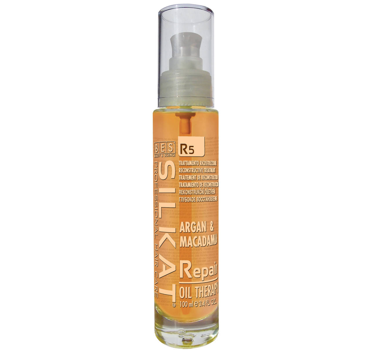 

Мультифункциональное защитное масло для волос BES SILKAT REPAIR Oil Therapy (pH=6) R5