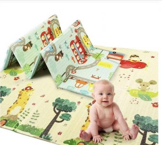 

Детский двусторонний игровой коврик 150×180 см