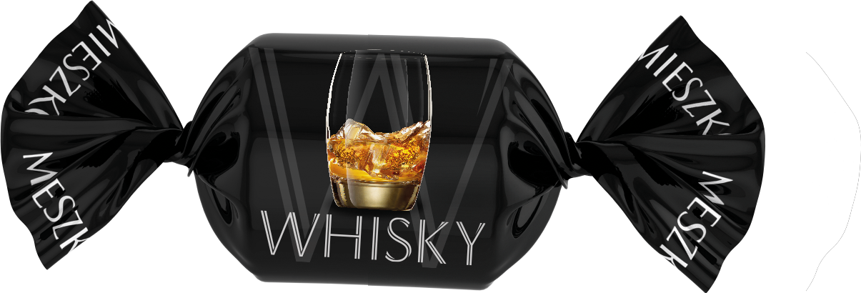 

Конфеты шоколадное пралине алкогольные вкусные Whisky с начинкой ликера 2,5кг Mieszko