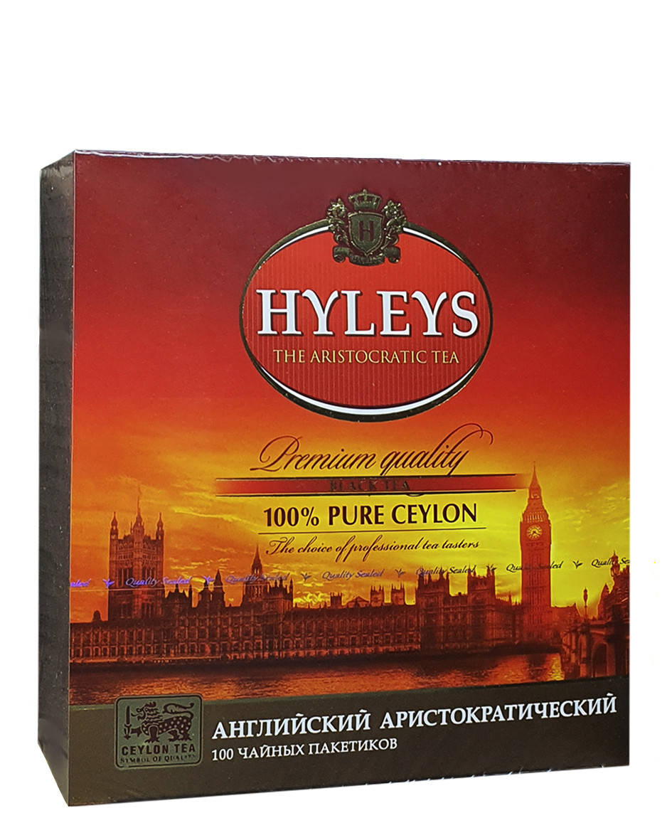 

Чай черный в пакетиках Hyleys Английский аристократический 100 шт х 2 г (646)