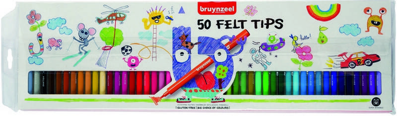 

Набор детских фломастеров 50цв., Bruynzeel