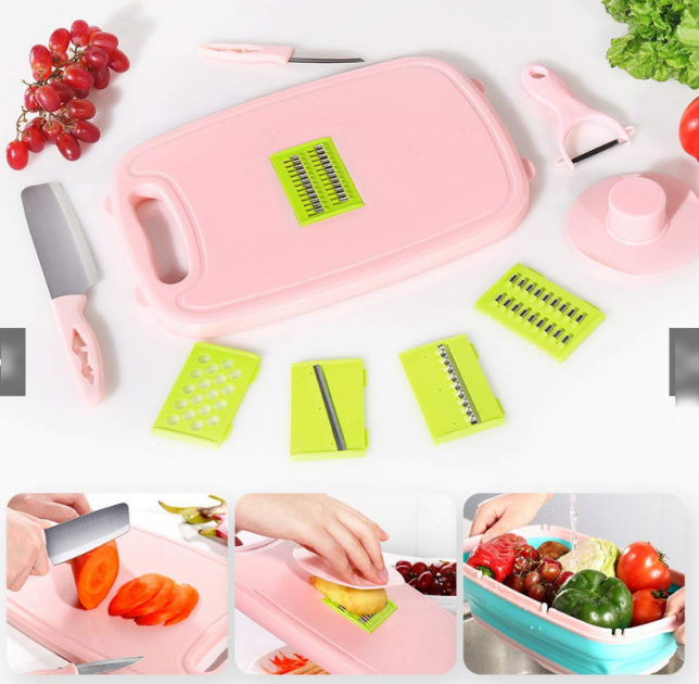 

Овощерезка мультислайсер 11 в 1 складная, овощерезка, Multifunctionalslicer abd Planing wire slicer