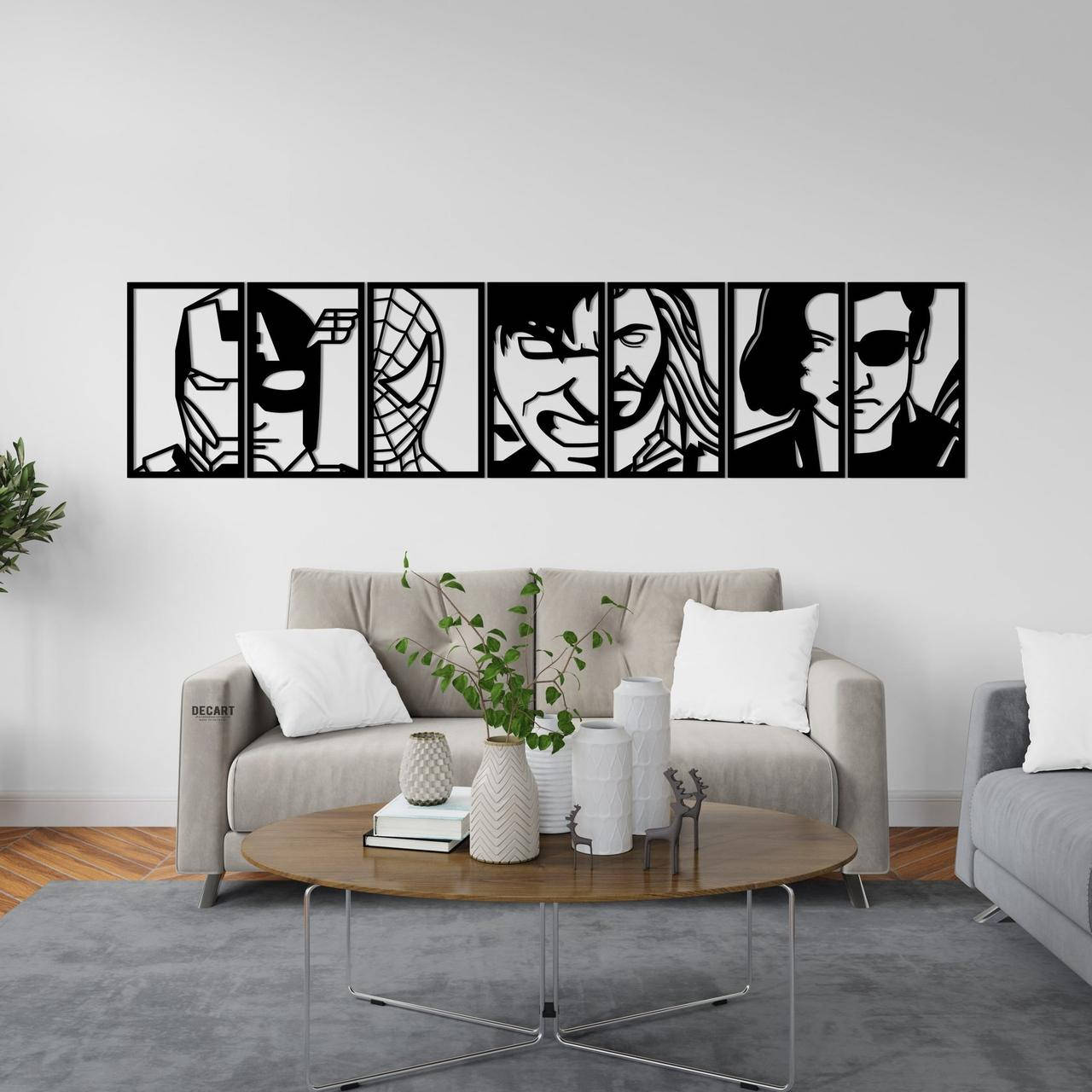 

Объемная картина из дерева DecArt Marvel 180х40 см