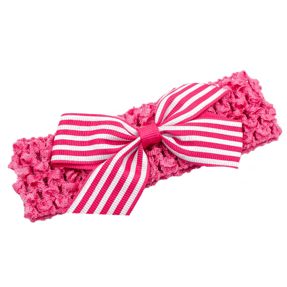 

Детская повязка сеточка с бантиком