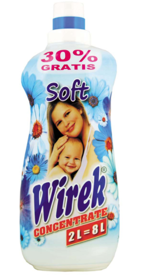 

Концентрат-ополаскиватель для тканей Wirek 2 л, Вирек Soft