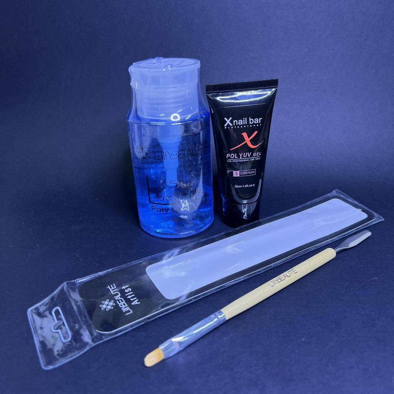 

Набор для наращивания ногтей полигелем X Nail Bar Professional
