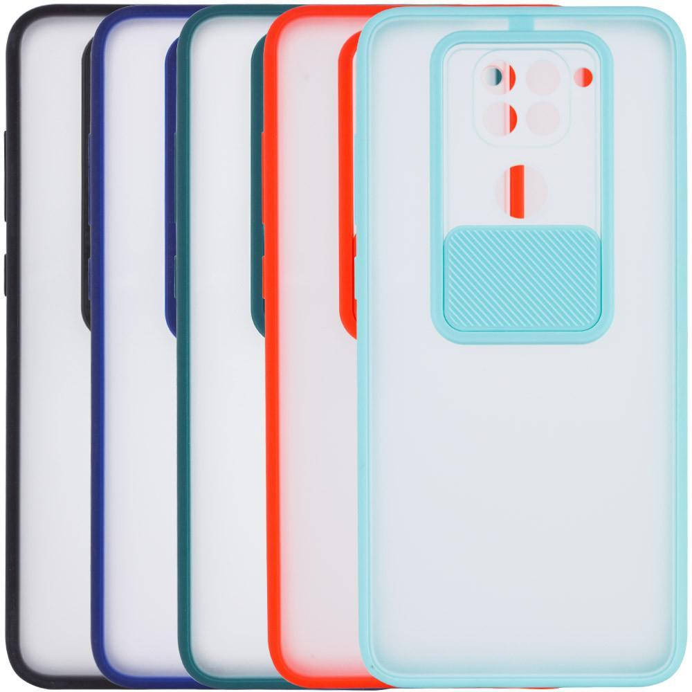 

CMATE Чехол со шторкой на камеру Xiaomi Redmi Note 9 / Redmi 10X (чехол шторка на Ксиоми Редми нот 9), Синий