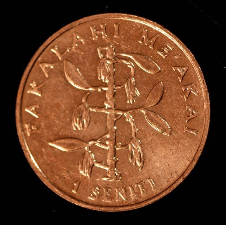 

Монета Тонга 1 сенити 2005 г.