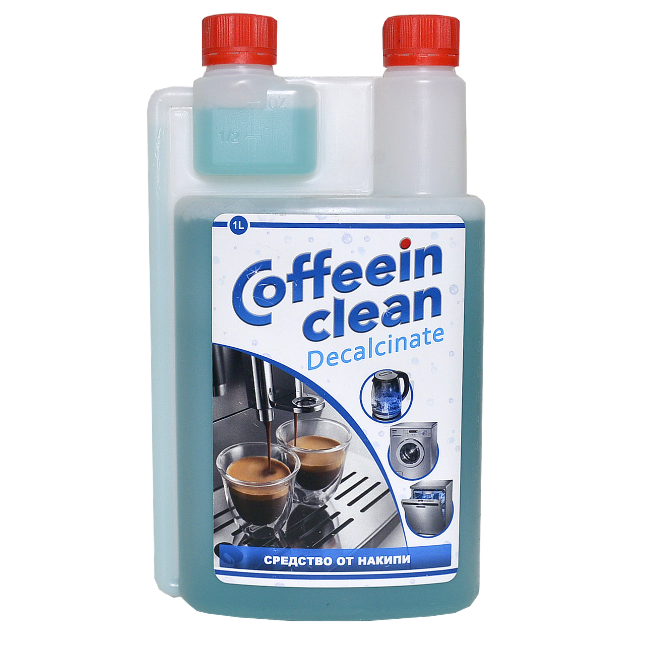 

Средство жидкое от накипи, для снятия кальция Coffeein clean Decalcinate, 1л