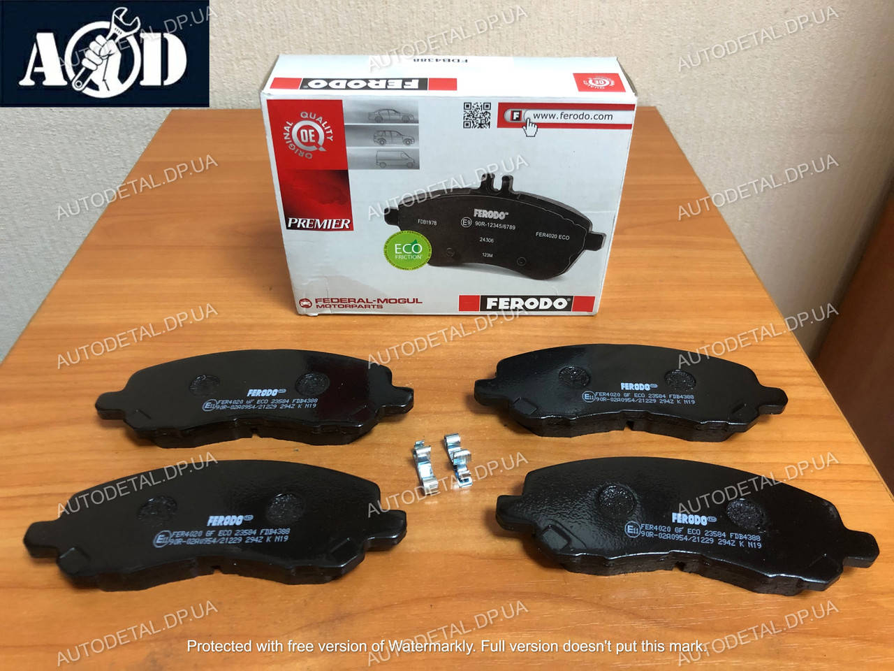 

Тормозные колодки передние Mitsubishi Lancer X 2007--> Ferodo (Великобритания) FDB4388