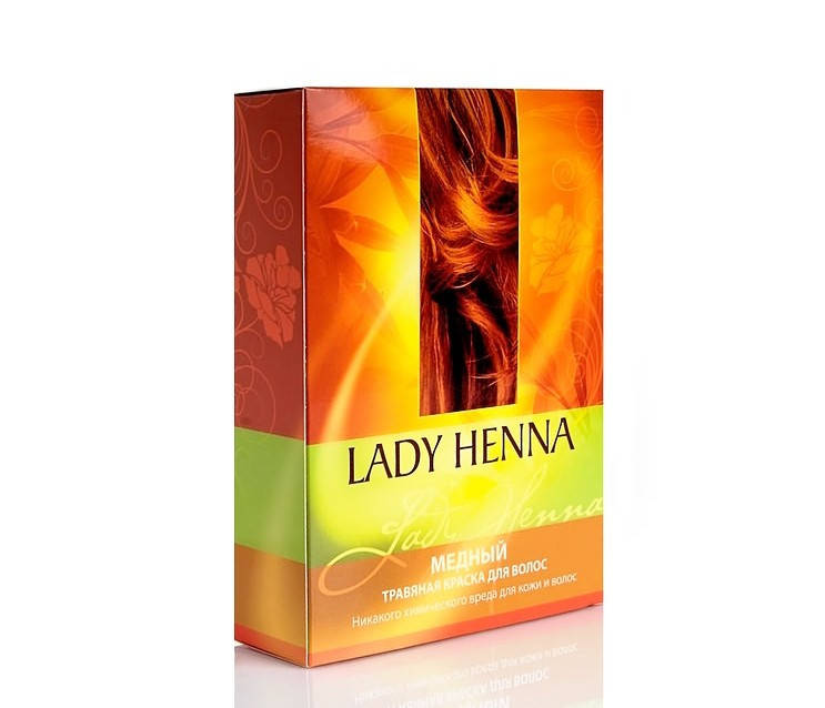 

Травяная краска Медная Lady Henna