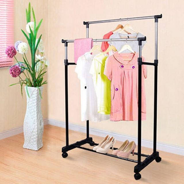 

Телескопическая стойка-вешалка для одежды и обуви Double Pole Casual Hanger 340 LR