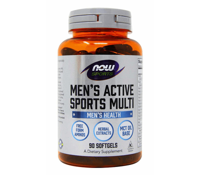 

Витамины мужские USA ORIGINAL!!! NOW Mens Active Sport multi 90 кап